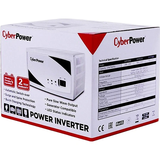 ИБП CyberPower SMP350EI для котла 350VA/200W чистый синус (SMP350EI)
