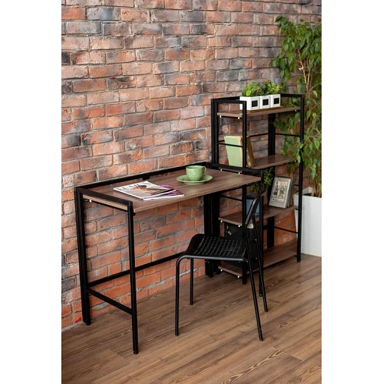 Стол компьютерный TI_СолТи Лофт СЛКС-1, темный ясень шимо