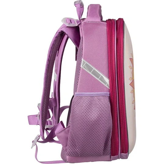 Ранец КОМУС Три богатыря Любава,Basic 2 отд.,эргоном. спинка,пайетки полиэс