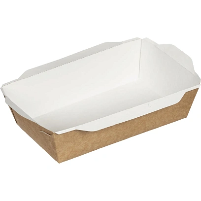 Контейнер (упаковка) ECO OPSALAD 800, крафт, 400шт/кор