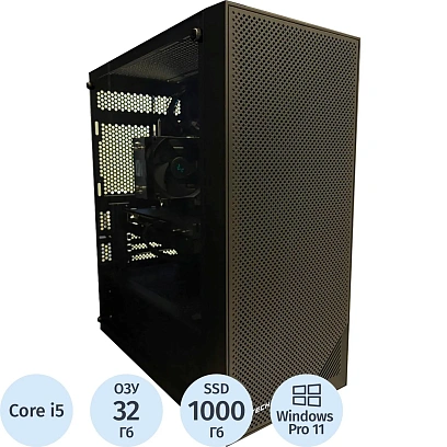 Системный блок BigTech PC S5037 i5-12400F/H610/32GB/1TB/RTX3060/700W/W11P