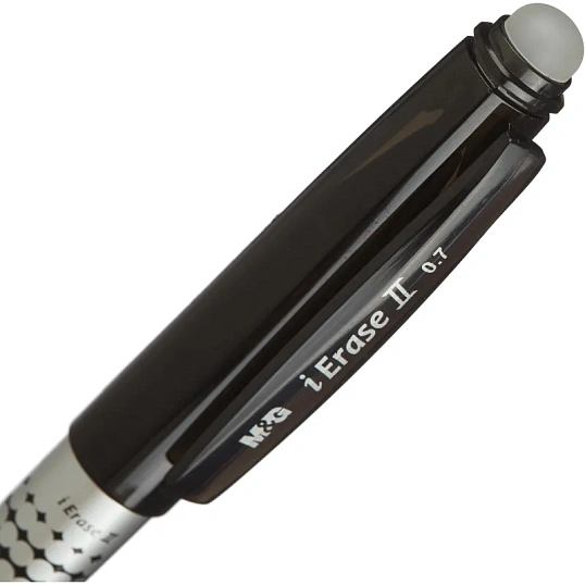 Ручка гелевая стираемая M&G iErase II шар0,7 лин 0,5мм черн AKP61173110700H