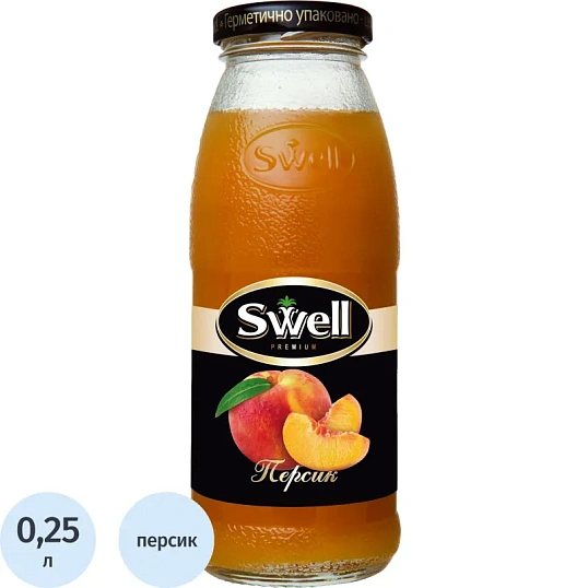 Нектар  SWELL персик для детского питания 0,25 л
