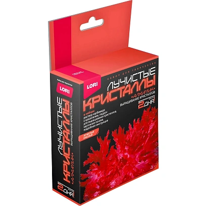 Набор для опытов Лучистые кристаллы Красный кристалл,Лк-001