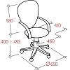 Кресло VB_EChair-225 DSL PTW к/з бежевый OR-10/сетка черная TW, хром