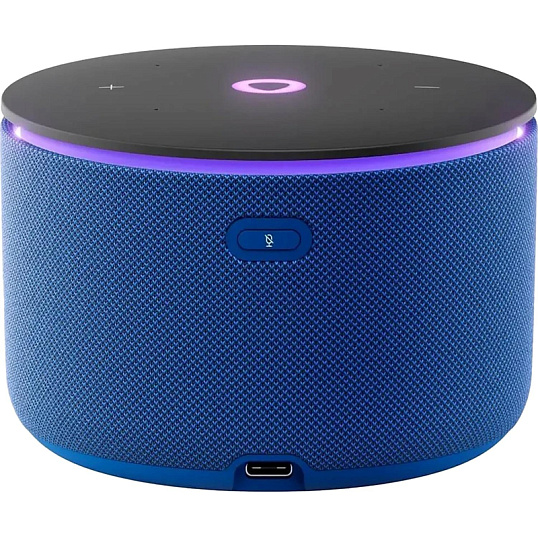Умная колонка Яндекс Станция Мини 3 Про, Zigbee, синий (YNDX-00059BLU)