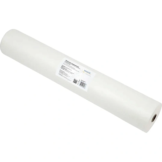 Простыня в рулоне 80х200, белый (100шт/рул), пл.15, спанбонд, А1, 12968