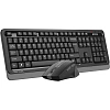 Набор клавиатура+мышь A4Tech Fstyler FG1035 GREY USB беспров. чер/сер
