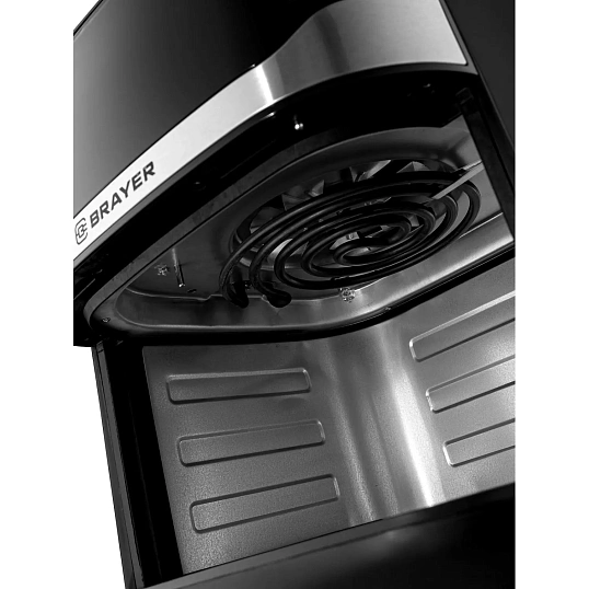 Аэрогриль BRAYER 2040BR,1800Вт,10л,t.200С,съем.реш,таймер,LCD-дисп,12прогр