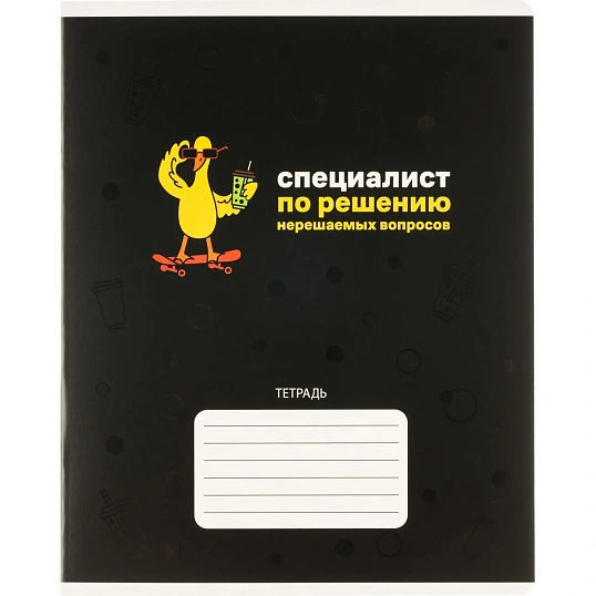 Тетрадь 24л., клетка,А5+ С ХАРАКТЕРОМ,ассортимент 70913