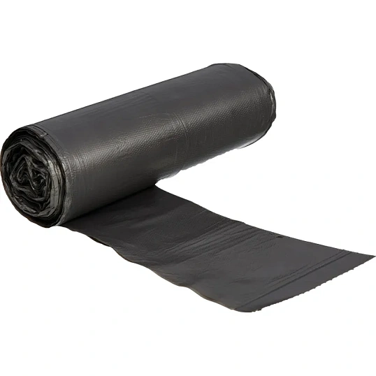 Мешки для мусора ПНД 120л 20мкм 20шт/рул черные 70x100см Amigo с ручками