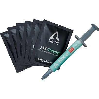Термопаста Arctic Cooling MX-6 4 грамма with 6pcs MX Cleaner ACTCP00084A
