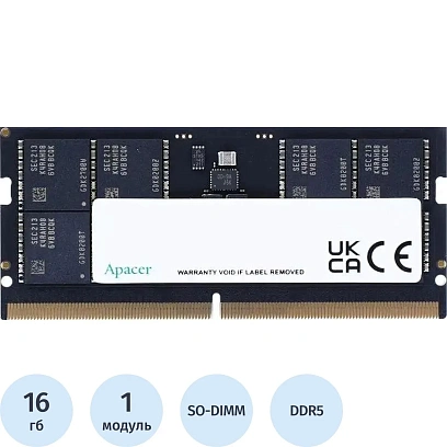 Модуль памяти Apacer DDR5 16GB 5600Мгц SO-DIMM (AS16GHB56CVBBGH)