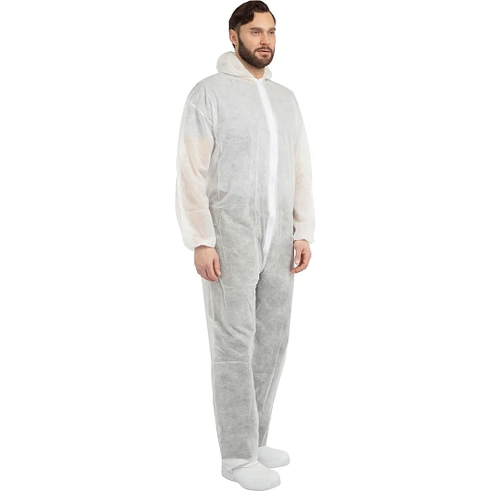 Комбинезон одноразовый Каспер Комус белый 30 г/кв.м (р.5XL), 10шт/уп