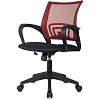 Кресло БР Комус Мебель EChair-396 сетка/ткань,красный/черный,пластик