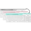 Клавиатура A4Tech Fstyler (FBK25 WHITE) белый/серый USB беспроводн/BT/Radio