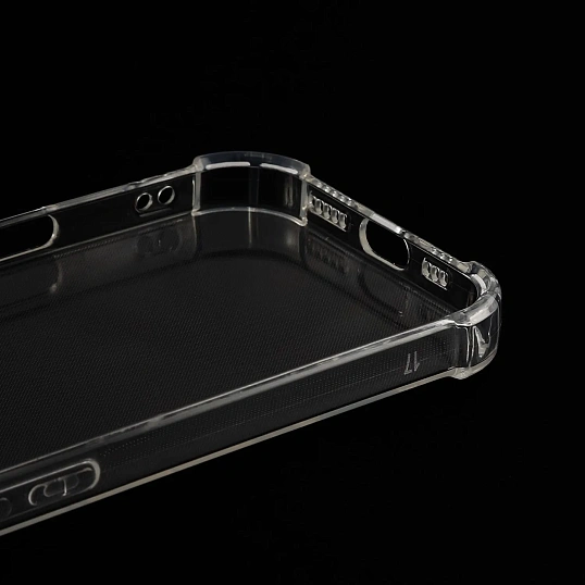 Чехол RedLine iBox Crystal для iPhone 17, с усил.углами, силикон, прозр