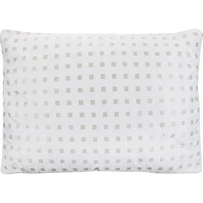 Подушка Luscan 50х70, стеганная, (иск. лебяжий пух/тик ПЭ), белые шашечки