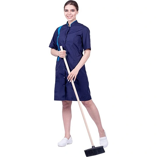 Халат ДИАНА, т/синий-голубой (Хал 818), 80-84/ 170-176