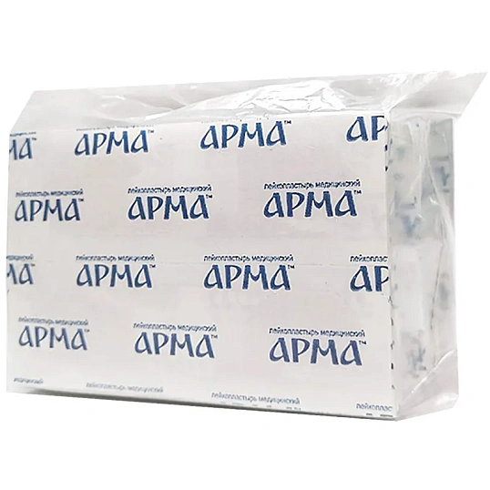 Лейкопластырь бакт,19х72мм полимер.телесный ПЭ,100шт/уп,АРМА