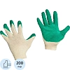 Перчатки защитные трикотажные латексн заливка 13 класс 200пар/уп (32-33 гр)