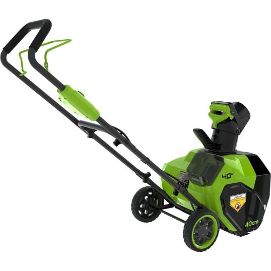 Снегоуборщик аккумуляторный Greenworks G40ST40, 40V АКБ 4 Ач и ЗУ 2603607UB