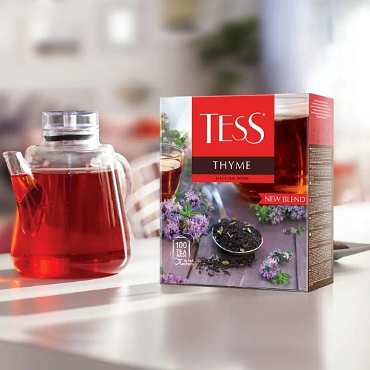 Чай черный Tess Thyme 100 пакетиков (чабрец)