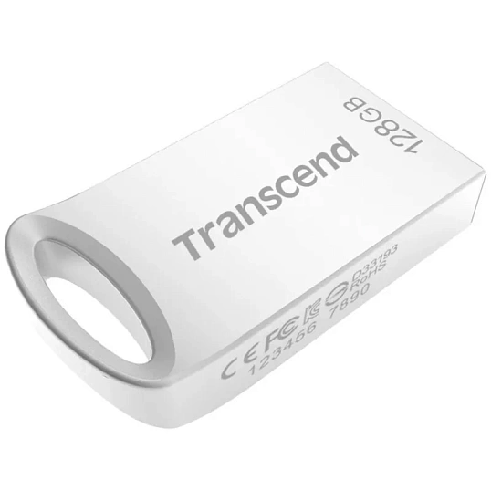 Флеш-память Transcend JetFlash 710, 128Gb, USB 3.1 G1, сереб, TS128GJF710S