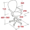Кресло VB_EChair-655 SL TPU_BG сетка/экокожа бежевый хром