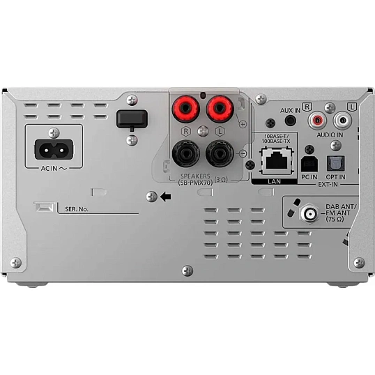 Музыкальный центр Panasonic SC-PMX802EES, Hi-Fi, серебро
