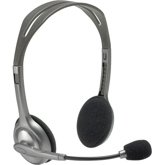 Гарнитура Logitech Stereo Headset H110 Silver [981-000459