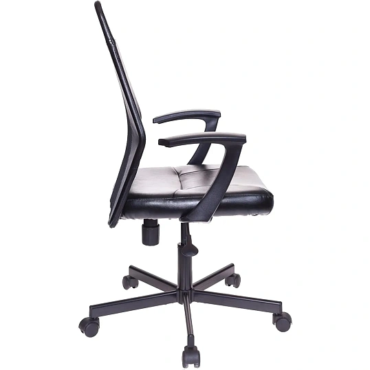 Кресло VB_EChair-225 PTW к/з черный, сетка черная