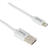 Кабель 2,4A, 1м, USB - Lightning, TPE, белый BT-JCBL-002/U152