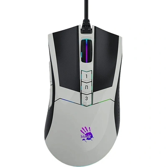 Мышь компьютерная A4Tech Bloody (W90 MAX PANDA)бел/черн 10000dpi USB 10but