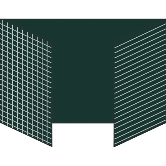Доска магнитно-меловая Attache 100х300см 3-секц с разлиновкой