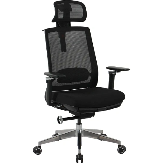 Кресло BN_Hg_EChair-520 STC сетка/ткань черный, алюминий