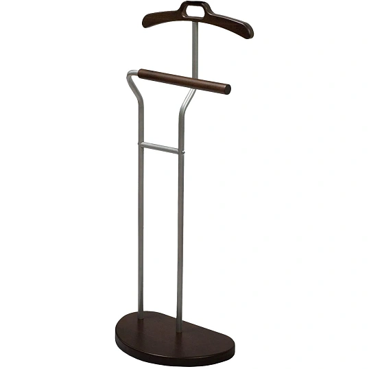 Вешалка ME_костюмная D10 металлик/орех