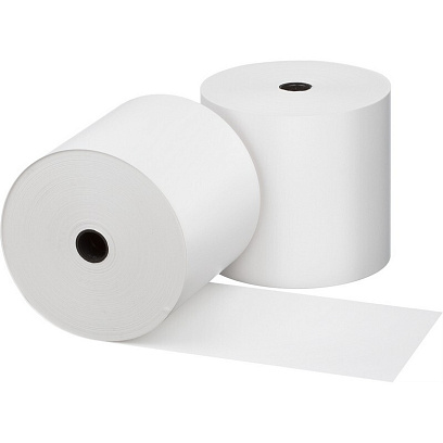 Ролики для касс 80 мм, 50 м, вт. 12, т/б 44 гр/м2, 10 рул/уп (спайка)