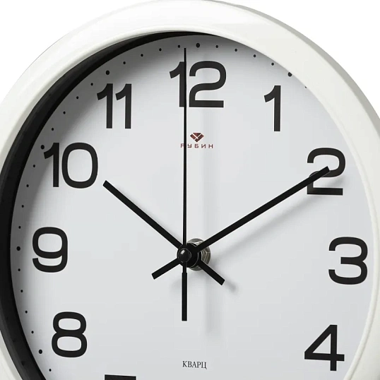 Часы настенные круг d=22см, корпус белый Классика арт.2222-344