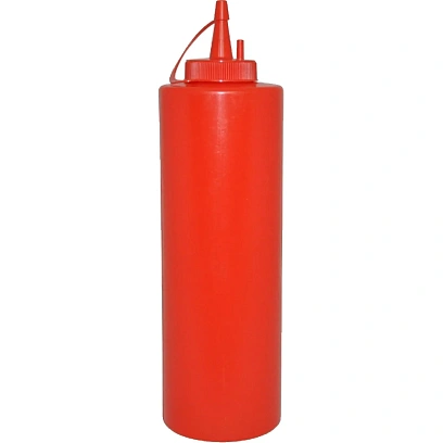 Емкость для соуса 700мл. d=70мм. =243мм.с крыш.красн. MGprof,24шт/уп,32102