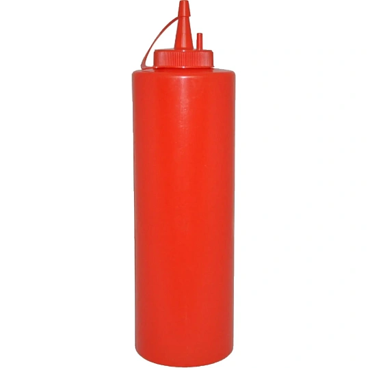 Емкость для соуса 700мл. d=70мм. =243мм.с крыш.красн. MGprof,24шт/уп,32102