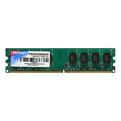 Модуль памяти Patriot DDR2 DIMM 2Gb 800МГц CL6 (PSD22G80026)