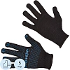Перчатки защитные трикотажн КОМУС ПВХ Точка 5нит52г10кл черн р.10 (5пар/уп)