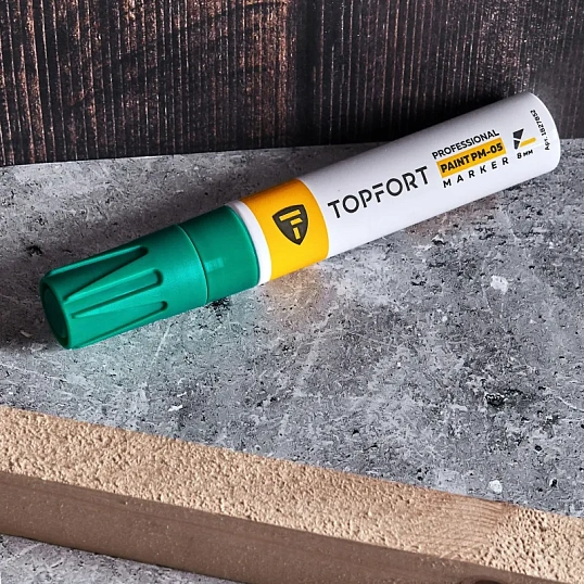 Маркер лаковый TOPFORT Paint 8 мм зеленый