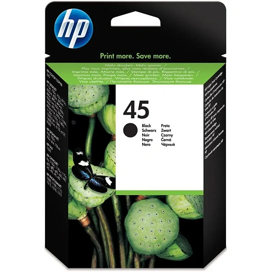 Картридж струйный HP 45 51645AE чер. пов.емк. для DJ 850C/1600C