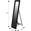 Зеркало ME_напольное BeautyStyle 8 (5657) 350х450х1380 черный