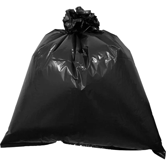 Мешки для мусора ПВД 180л 30мкм 50шт/уп черный