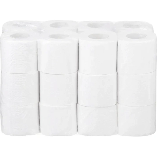 Бумага туалетная JOYeco 2сл натур бел вторич втул 25м 24рул/уп