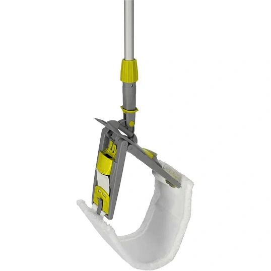 Держатель МОПа универс/зажимы, пластик LuscanProf  40х11см, серый/желтый