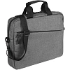 Сумка для документов , ноутбука The First, серая, 38х30х8 см, 6836.10